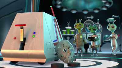 [eager babbling] - Alien TV