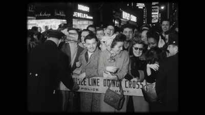 Eager fans see Elizabeth Taylor
with Montgomery Clift. - Elizabeth Taylor: The Lost Tapes
