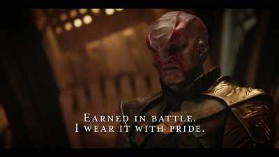 Earned in battle. I wear it with pride. - Star Trek: Discovery