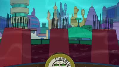 Easy. Easy. Taking her in for a landing. One year to go. Six months. I'm almost there, Leela. One mo - Futurama