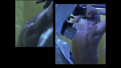 Easy, guys. I like my skin.
Try and leave some on. - 24