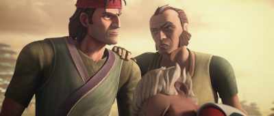 Easy. 
She's not a soldier. - Star Wars: The Bad Batch