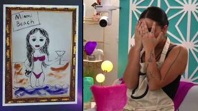 Ed unveils his Sammie seaside sketch. - The Circle