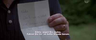 Eddie, don't say a word.
Drive around for half an hour. - The Juror