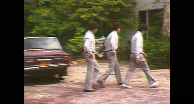 'Eddy and Robert and David
reunited after 19 years.' - Three Identical Strangers