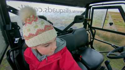 Edith, do you want to walk with the
bag for a bit in front of them? - Our Yorkshire Farm