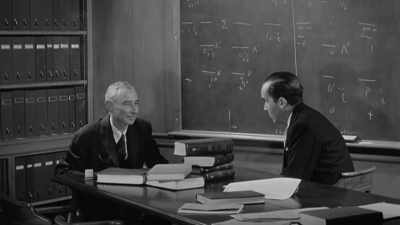 EDWARD R. MURROW: Is it true
that humans have already - To End All War: Oppenheimer & the Atomic Bomb