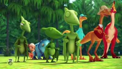 - Eek, they're coming back!
- We're doomed! - Dinosaur Train: Adventure Island