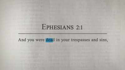 Efeseni 2 versetul 1
îmi vine în minte. - American Gospel: Christ Alone