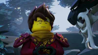 -[Egalt gently stomping]
-[gentle ethereal music] - LEGO Ninjago: Dragons Rising