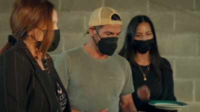 Eggs with deer,
deer sausage, deer meat. - Eva Longoria: Searching for Mexico
