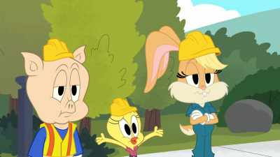 Eh, can't bounce on that bridge. - Bugs Bunny Builders