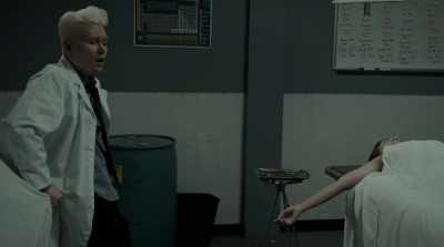 Eh, it's just a muscle spasm.
It hit a nerve. - Amityville Uprising