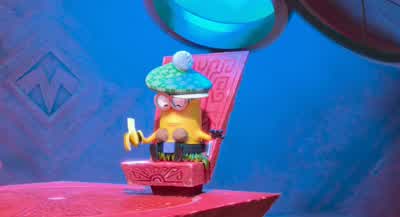 Eh. Kevin? Mmm? Tom? Hello! Kampai! Kampai! Huh? Kampai! - Despicable Me 2