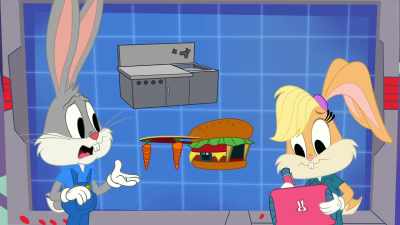 Eh, the kitchen
needs to be big, - Bugs Bunny Builders