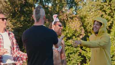 - [Ehren laughing] "Where were you?"
- [crew laughs] - Jackass Forever
