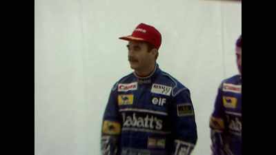 Eight months on from
his emotional retirement, - Williams & Mansell: Red 5