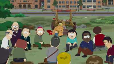 Eight years I spent
wasting time at stupid college - South Park: Joining the Panderverse