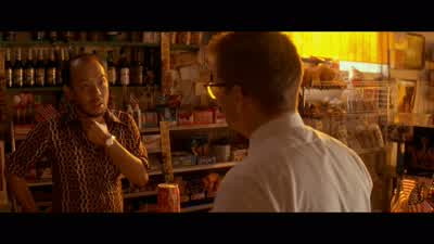 Drink eighty fie sen You pay or goI don't understand fie There's a V in the word fiveNo V's in ChinaNot Chinese I'm Korean WhateverYou come to my country take my money and don't even learn my language - Falling Down