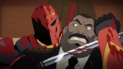 El Presidente doesn't like
his generals plotting against him. - Deathstroke: Knights & Dragons - The Movie