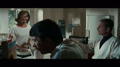 Elaine's back from school. - The Graduate