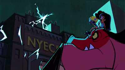- (electric buzzing)
- (gasps) - Marvel's Moon Girl and Devil Dinosaur