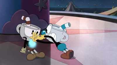 -[electricity buzzes]
-[grunting] - The Cuphead Show!