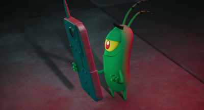 -[electricity crackling]
-[grumbles] - Plankton: The Movie