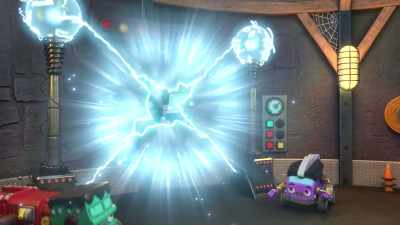 [electricity crackling] - Mighty Monsterwheelies