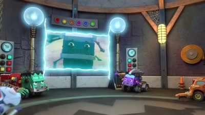 [electricity crackling] - Mighty Monsterwheelies