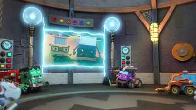 [electricity crackling] - Mighty Monsterwheelies