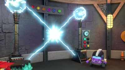 [electricity crackling] - Mighty Monsterwheelies