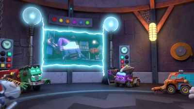[electricity crackling] - Mighty Monsterwheelies