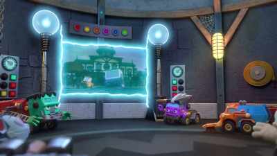 [electricity crackling] - Mighty Monsterwheelies