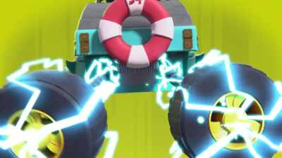 [electricity crackling] - Mighty Monsterwheelies