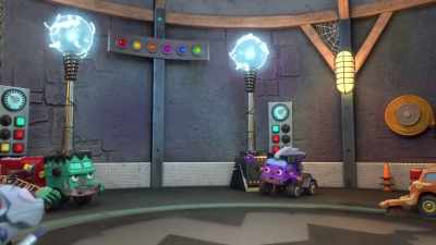 [electricity crackling] - Mighty Monsterwheelies
