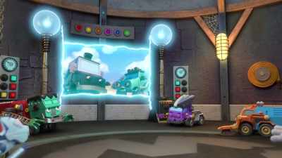 [electricity crackling] - Mighty Monsterwheelies