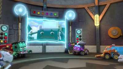 [electricity crackling] - Mighty Monsterwheelies