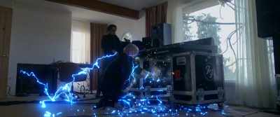 (Electricity crackling)
(Screaming) - Studio 666