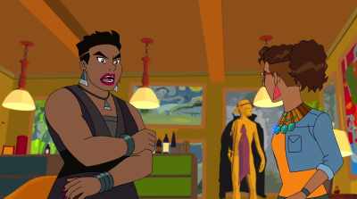-(ELECTRICITY ZAPPING)
-(GASPS) - Marvel Rising: Playing with Fire