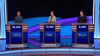 [electronic beep] - Jeopardy! Masters