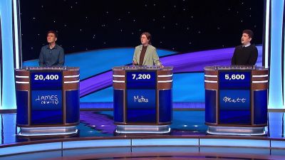 [electronic beep] - Jeopardy! Masters