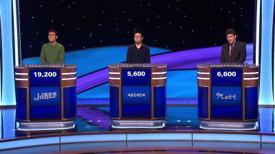 [electronic beep] - Jeopardy! Masters