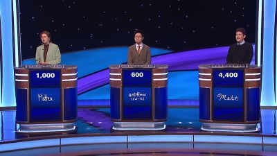 [electronic beep]
That movie composer, - Jeopardy! Masters
