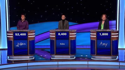[electronic beeping] - Jeopardy! Masters
