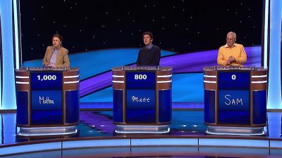 [electronic beeping] - Jeopardy! Masters
