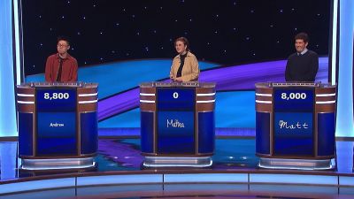 [electronic beeping] - Jeopardy! Masters