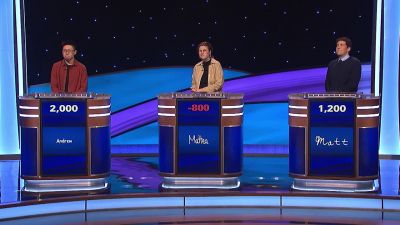 [electronic beeping] - Jeopardy! Masters