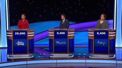 [electronic beeping] - Jeopardy! Masters