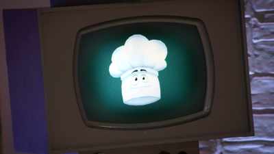 (electronic music playing) - Secret Chef